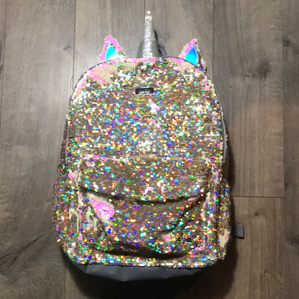 Justice Unicorn Flippy sequins backpack